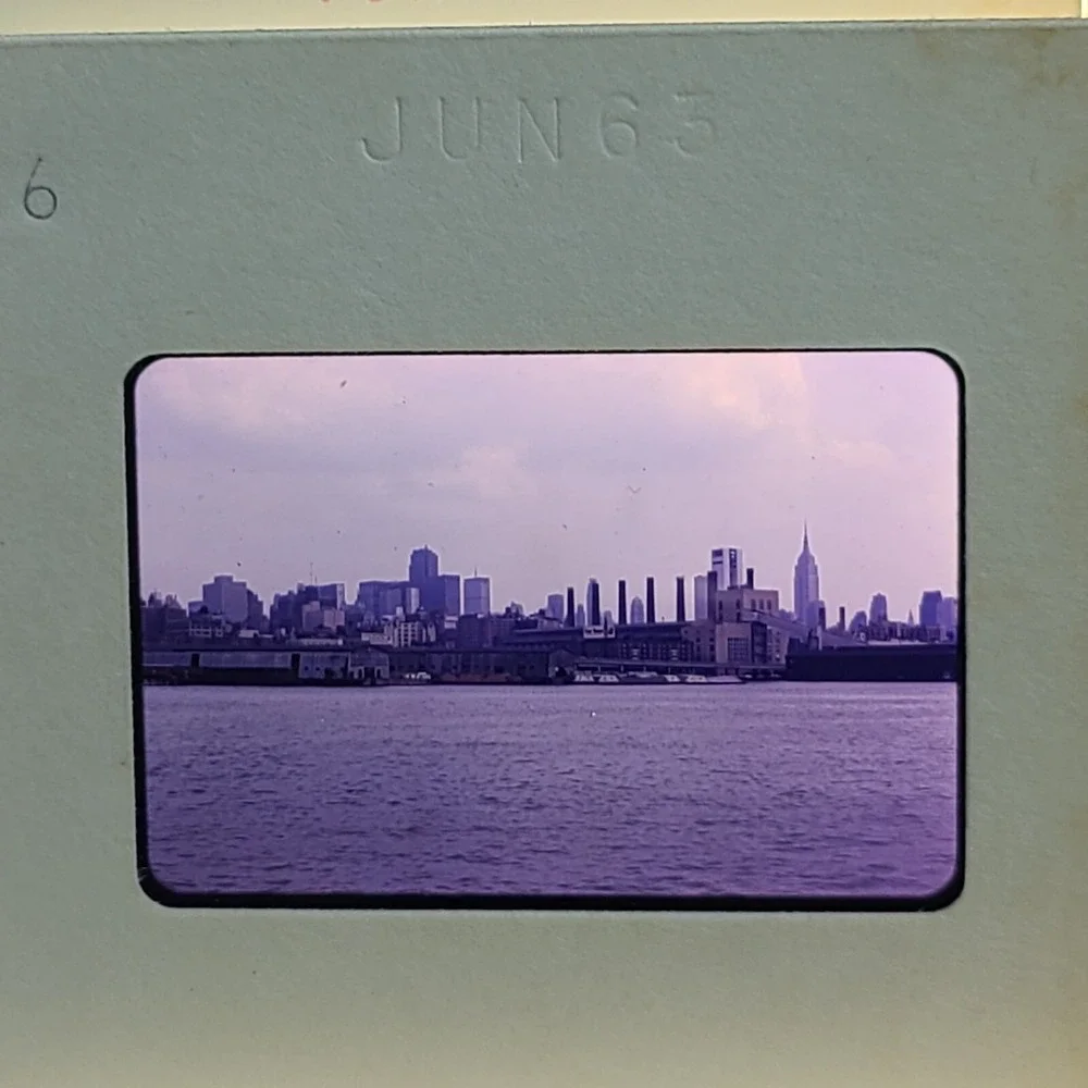 Lot of 27 Kodachrome Slide NYC Skyline Polo Grounds Pan-Am Planes Travel Bermuda